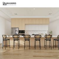 Meubles de cuisine sur mesure australiens, conception de rangement flexible pour garde-manger et îlot ouvert