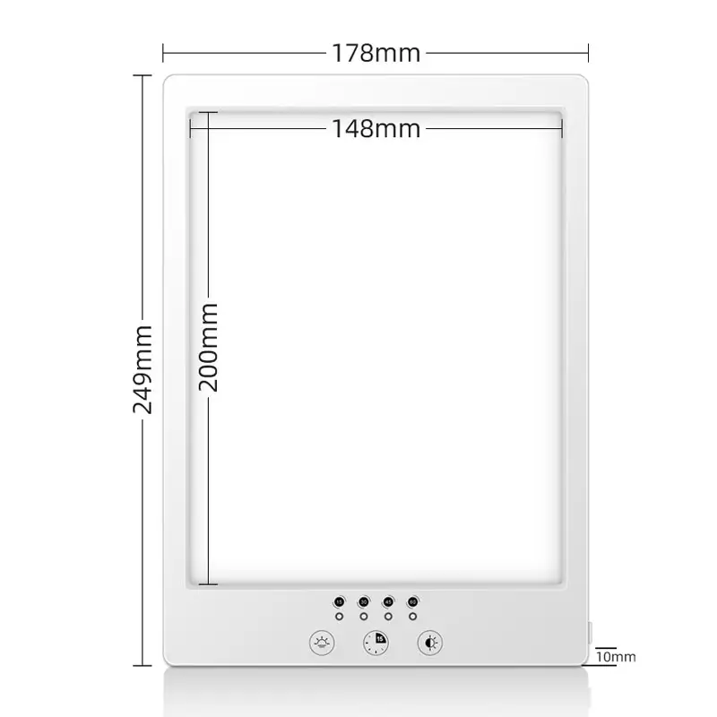 Compacte Lichttherapie Lamp Veilig Triest 10000 Lux Led Fototherapie Lamp Voor Scheenbeen En Ogen