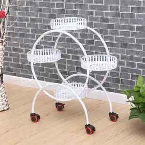 6鉢植えの金属製植物スタンドラック屋内植物フラワースタンド屋外植物スタンドパティオガーデンリビングルーム用 - Product Image 5