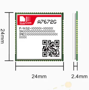 SIMcom A7672G LTE Cat1モジュールはLTE-FDD/TDD/GSM/GPRS/EDGEをサポートし、LCC + LGAを採用