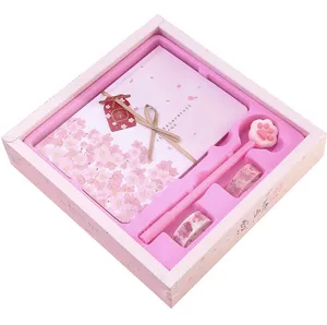 Креативная новая Подарочная коробка для блокнота Sakura, набор канцелярских принадлежностей