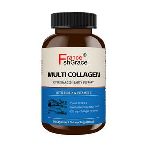 Cápsulas de Colágeno Multi-Potencia, Mezcla Hidrolizada con Vitamina C para Cabello, Piel y Uñas, Suplemento de Colágeno Multi-Colágeno - Product Image 6