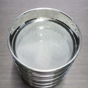 Phòng thí nghiệm kiểm tra sàng khung thép không gỉ đục lỗ lưới phòng thí nghiệm rung màn hình khung bền rung sifter bộ phận - Product Image 4