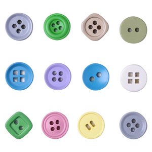 The Second Button Custom Round Square Resin Buttons Matte Colored Four Hole Eco Friendly Classic Style - Product Image 2