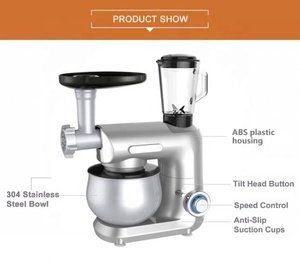 366047 1000W <span class=keywords><strong>Cuisine</strong></span> domestique 5 en 1 Batteur sur socle 1000w <span class=keywords><strong>Robot</strong></span> de <span class=keywords><strong>cuisine</strong></span> Mélangeur sur socle multifonction - Product Image 3