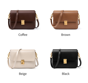 Bolsos para mujer Marca Privada Bolso Retro Quiet Luxury Piel Auténtica Logo Personalizado Fábrica Venta al por Mayor Fabricante - Product Image 6