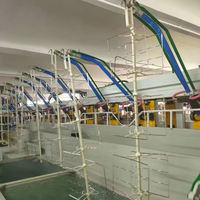 Ligne de production de système de revêtement liquide électrophorétique automatique pour usine de revêtement électronique, équipée d'un PLC