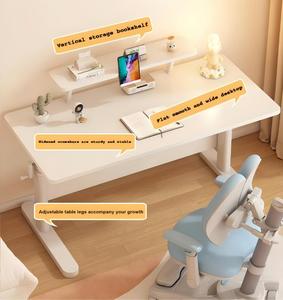 Bureau d'étude ergonomique moderne en métal réglable en hauteur pour enfants avec panneau perforé et tiroir de rangement, idéal pour garçons et filles, maison, bureau, salon - Product Image 4
