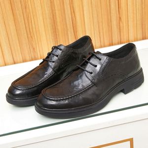 Chaussures en cuir pour hommes 2025 à bout carré, décontractées, tendance, basses, marron et noir, pour l'extérieur, le printemps et l'été - Product Image 1