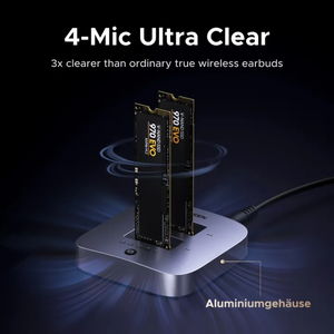 Ugreine แท่นวาง<span class=keywords><strong>2</strong></span>ช่อง <span class=keywords><strong>M</strong></span>.<span class=keywords><strong>2</strong></span>, 20Gbps NVMe <span class=keywords><strong>2</strong></span>ช่องเชื่อมต่อแบบเบย์การโคลนนิ่งแบบสองช่องระบบ Windows Linux สำหรับไอแพดโปรแมคบุ๊คแล็ปท็อป - Product Image 3