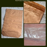 Sac en papier kraft multicouche de 25 kg, qualité alimentaire, fond carré avec intérieur en PE, sacs d'emballage écologiques de 50 kg pour la farine, le sucre, l'amidon, BRC