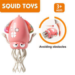 Luckytoys 새로운 독특한 장난감 오징어 장난감 전기 걷는 문어 오징어 빛과 음악 감지 크롤링 춤 문어 장난감 - Product Image 5