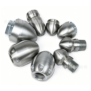 Buse rotative pour décontamination et détartrage des parois intérieures de conduites industrielles, 1500 bars, haute pression, raccord <span class=keywords><strong>femelle</strong></span>, tête hexagonale - Product Image 4