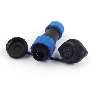 SP16 IP68 Aviation <span class=keywords><strong>2</strong></span> <span class=keywords><strong>3</strong></span> 4 5 6 7 9 دبوس قابس ومقبس ذكر/أنثى لرسو السفن/مربع/شفة/الجوز الخلفي - Product Image 4