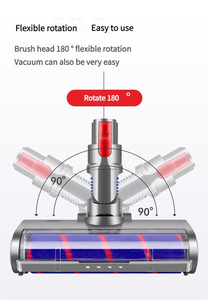 Brosse électrique turbo pour aspirateur <span class=keywords><strong>Dyson</strong></span>, embout de sol à rouleau souple avec lumière LED, réutilisable, pour V7-/G5 - Product Image 3
