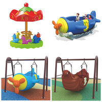 Chaise balançoire en plastique pour enfants bateau de croisière pirate équipement de terrain de jeu pour enfants pour l'extérieur