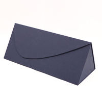 Embalaje de cajas de vino de una sola copa de regalo triangular único magnético con tapa abatible personalizada
