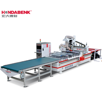 HONDABENK HD-MTS-L tout-en-un CNC routeur découpeuse boîte de vitesses roulement Syntec contrôle Table à vide pour couvercle de porte alimentation des feuilles