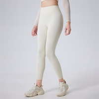 Celana Yoga Wanita High Waist Peach Lifting Nude Feel Seamless Sport Quick-drying Tights Outer Wear Running