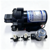 Pompe à eau 12V DC MAMBAFLO 3GPM 45PSI, pompe à membrane auto-amorçante à 4 chambres, surpresseur pour système d'eau douce de camping-car, bateau, marine