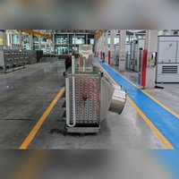 Congélateur tunnel grande capacité avec évaporateur et refroidisseur de surface pour applications de surgélation rapide IQF des pois verts et des carottes