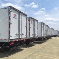 Camion frigorifique Isuzu 4x2 Diesel KV100 de 20 mètres cubes pour le transport de viande fraîche, fruits de mer et crème glacée