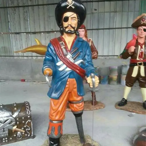 Garden Decor Fiberglass Movie Figure Sculpture <strong>Life</strong> <strong>Size</strong> Resin <strong>Pirates</strong> <strong>Statues</strong> - Product Image 5