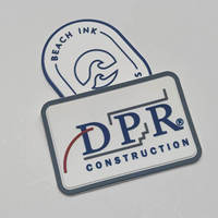 Insignias de PVC de silicona de diseñador HP-personalizadas con parche de logotipo de goma 3D suave y parche de gancho y bucle de prensa de calor para prendas de vestir