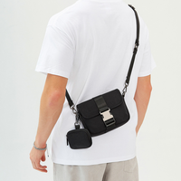 Crossbodytas Mobiele telefoontas voor heren Lichtgewicht kleine schoudertas in Japanse stijl Nieuwe casual trendy rugzak met enkele schouder