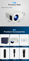 Mini projecteur intelligent portable numérique HD laser Aokang Android Ray Usb Lqwell Wimius Hy320 X1 4K 2024 de poche LED pour téléphone