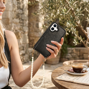 Étui de téléphone à rabat en cuir de luxe personnalisé et durable avec porte-cartes et portefeuille pour iPhone 17 16 15 14 13 12 Pro Max – Vente en gros - Product Image 2