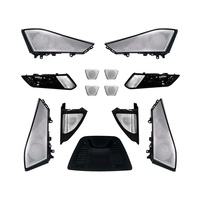 Upgrade Dekorasi Interior Mobil, Cover Speaker Pintu Bercahaya, Lampu Ambient, Speaker Pintu Bercahaya, Tweeter LED untuk BMW X5 G05 X7 G07