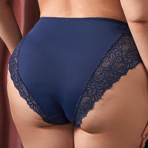 กางเกงชั้นในผู้หญิงแบบ OEM เซ็กซี่ ระบายอากาศได้ดี ไซส์ใหญ่ ป้องกันแบคทีเรีย ผ้าตาข่ายโปร่งใส ช่วงเป้าผ้าฝ้าย สำหรับผู้หญิง - Product Image 6
