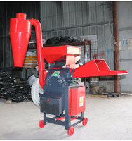 Broyeur de paille et de fourrage multifonctionnel motorisé de qualité supérieure pour équipement agricole, batteuse à herbe, coupe-paille ultra-fine 11-15 kW