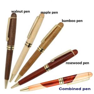 Bolígrafo Retráctil de Madera Personalizado, Duradero y de Lujo, con Tinta Negra de 1.0 mm, para Hombres, Escritura, Oficina Ejecutiva, Set de Regalo - Product Image 4