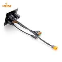Câble d'extension avec connecteur femelle XT60 pour montage sur panneau, pour batterie de drone, robot mobile AGV, voitures RC, avions