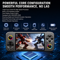 Console de jeu portable rétro en métal Premium G36, écran IPS de 4,5 pouces, éclairage RVB, lecteur de jeux vidéo de poche pour les joueurs haut de gamme