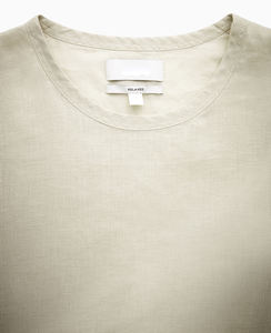 Commercio all'ingrosso di canapa produttore di abbigliamento personalizzato mezza manica t-Shirt rilassata 100% tessuto organico canapa cotone t-Shirt per gli uomini - Product Image 3