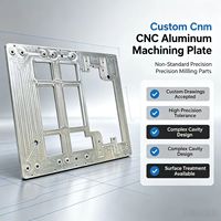 Plaque métallique en aluminium usinée sur mesure par CNC et panneaux de fraisage de précision non standard pour l'usinage d'équipements d'automatisation