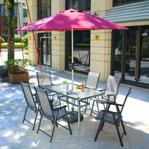 Silla <span class=keywords><strong>de</strong></span> comedor, mesa redonda <span class=keywords><strong>4</strong></span> plazas mesa <span class=keywords><strong>de</strong></span> jardín Muebles <span class=keywords><strong>de</strong></span> Patio al aire libre muebles <span class=keywords><strong>de</strong></span> 5 Pcs conjunto <span class=keywords><strong>de</strong></span> jardín - Product Image 3