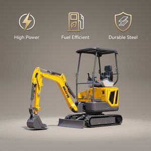 Envío Gratis, Excavadora de 1.6 Toneladas con Motor Kubota EPA, Precios de Mini Excavadoras, Mini Excavadora Hidráulica, Excavadora de Bajo Consumo para Granja - Product Image 3