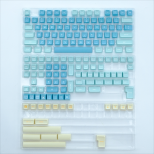 160 touches <span class=keywords><strong>GMK</strong></span> sel de mer citron <span class=keywords><strong>Keycaps</strong></span> PBT Double coup capuchons de clé QXA profil Keycap pour clavier mécanique MX Switch - Product Image 3