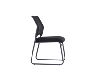 Chaise de conférence ergonomique moderne avec dossier en maille, coussin en mousse haute résilience, structure en PP injecté, idéale pour le bureau à domicile, vente directe usine, MOQ 5