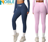 Usine personnalisée Double face aiguisé serré respirant couleur Pure formation Yoga Leggings sport course Fitness pantalon