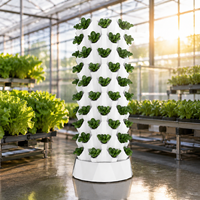 Nouvelle tour hydroponique verticale de conception innovante à 10 niveaux avec pompe à eau automatique pour légumes, herbes et micro-légumes