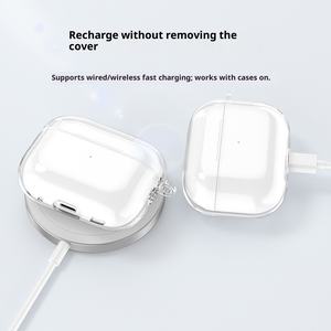 Étui de protection pour écouteurs Airpodspro3, coque souple transparente en TPU, housse de protection pour écouteurs Airpodspro3 - Product Image 3