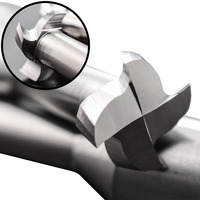 Fraise à rainurer en carbure personnalisée KF pour aluminium, 4 cannelures, fraise de défonceuse CNC, outils de coupe