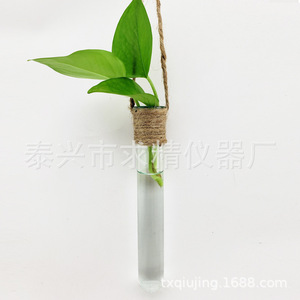 Seeking Excellence Hydroponic Test Tubes 4Pc Set Hanging Glass Vase Wall Mounted Plant Container Cylinder Shape - Product Image 5