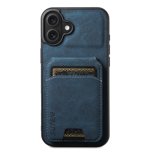 Funda SUTENI para <span class=keywords><strong>iPhone</strong></span> 17 Pro Max con Soporte y Ranuras para Tarjetas, Textura Lichi Esmerilada, Cuero Sintético de Lujo, Compatible con 16 Plus, 15, 14, 13, <span class=keywords><strong>12</strong></span> - Product Image 5