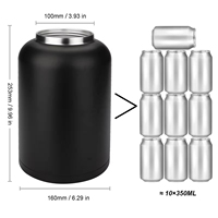 Botol Air Stainless Steel Berkualitas Tinggi 128 ons Anti Bocor Dinding Ganda Vacuum Flask Portabel Wadah Besar Kapasitas Besar untuk Luar Ruangan